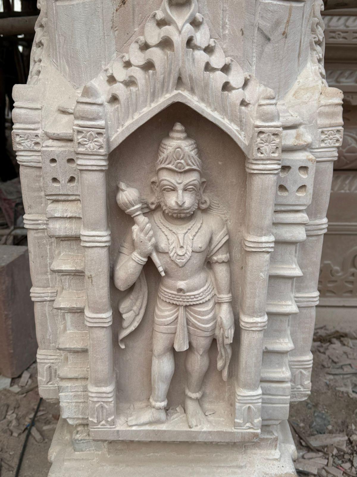 Sacred deity carving at Shri Ramji Mandir